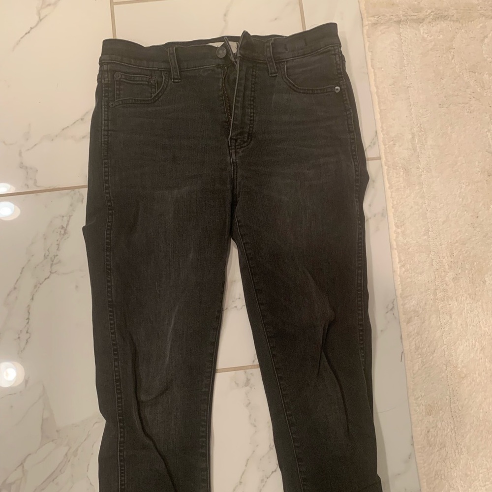 Madewell black 10" high rise size 28